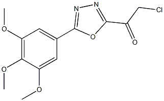 2-CHLORO-1-[5-(3,4,5-TRIMETHOXYPHENYL)-1,3,4-OXADIAZOL-2-YL]ETHANONE Struktur