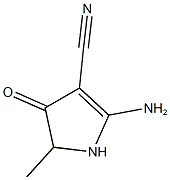 2-AMINO-5-METHYL-4-OXO-4,5-DIHYDRO-1H-PYRROLE-3-CARBONITRILE Struktur