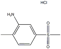 2-METHYL-5-(METHYLSULFONYL)ANILINE HYDROCHLORIDE Struktur