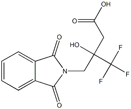 3-[(1,3-DIOXO-1,3-DIHYDRO-2H-ISOINDOL-2-YL)METHYL]-4,4,4-TRIFLUORO-3-HYDROXYBUTANOIC ACID Struktur