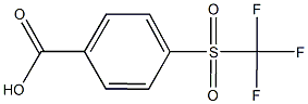 4-[(TRIFLUOROMETHYL)SULFONYL]BENZOIC ACID Struktur