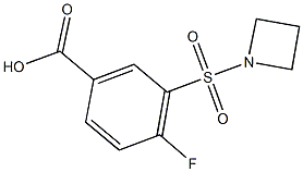 3-(AZETIDIN-1-YLSULFONYL)-4-FLUOROBENZOIC ACID Struktur