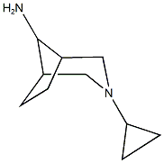 3-cyclopropyl-3-azabicyclo[3.2.1]octan-8-amine Struktur