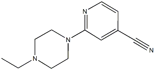 2-(4-ethylpiperazin-1-yl)isonicotinonitrile Struktur