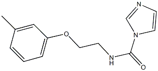 N-[2-(3-methylphenoxy)ethyl]-1H-imidazole-1-carboxamide Struktur