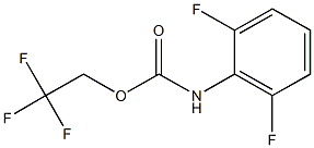 2,2,2-trifluoroethyl 2,6-difluorophenylcarbamate Struktur