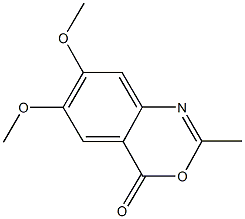 6,7-dimethoxy-2-methyl-4H-3,1-benzoxazin-4-one Struktur