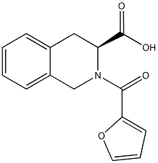 (3S)-2-(2-furoyl)-1,2,3,4-tetrahydroisoquinoline-3-carboxylic acid Struktur