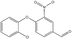 4-(2-Chloro-phenoxy)-3-nitro-benzaldehyde Struktur