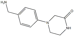 4-[4-(aminomethyl)phenyl]piperazin-2-one Struktur