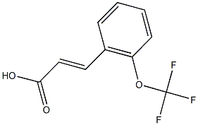 3-[2-(trifluoromethoxy)phenyl]acrylic acid Struktur