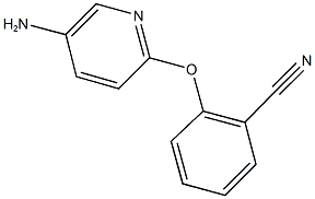 2-[(5-aminopyridin-2-yl)oxy]benzonitrile Struktur