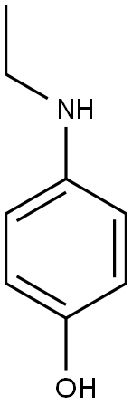 4-(ethylamino)phenol Struktur