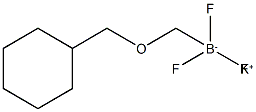 Potassium cyclohexylmethoxymethyltrifluoroborate Struktur