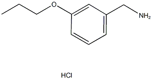 (3-Propoxyphenyl)methanamine hydrochloride Struktur