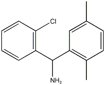 (2-chlorophenyl)(2,5-dimethylphenyl)methanamine Struktur