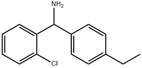 (2-chlorophenyl)(4-ethylphenyl)methanamine Struktur