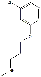 [3-(3-chlorophenoxy)propyl](methyl)amine Struktur