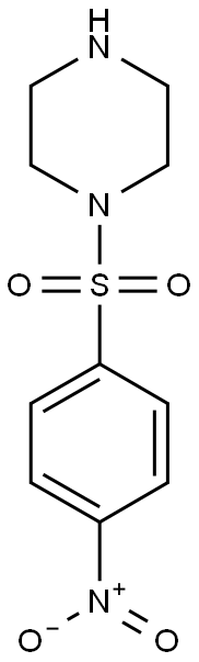 1-[(4-nitrobenzene)sulfonyl]piperazine Struktur