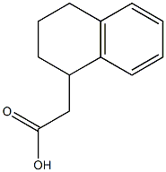 2-(1,2,3,4-tetrahydronaphthalen-1-yl)acetic acid Struktur