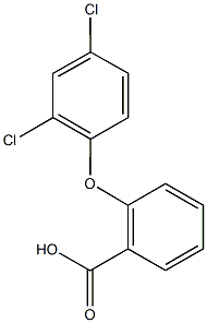 2-(2,4-dichlorophenoxy)benzoic acid Struktur