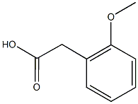 2-(2-methoxyphenyl)acetic acid Struktur