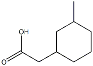 2-(3-methylcyclohexyl)acetic acid Struktur