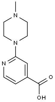 2-(4-methylpiperazin-1-yl)pyridine-4-carboxylic acid Struktur