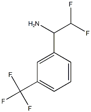 2,2-difluoro-1-[3-(trifluoromethyl)phenyl]ethan-1-amine Struktur