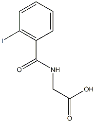 2-[(2-iodophenyl)formamido]acetic acid Struktur