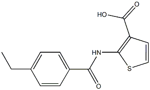 2-[(4-ethylbenzene)amido]thiophene-3-carboxylic acid Struktur