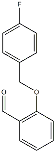 2-[(4-fluorophenyl)methoxy]benzaldehyde Struktur