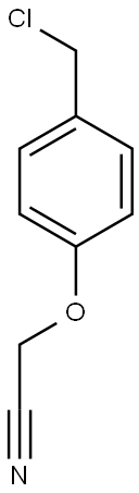 2-[4-(chloromethyl)phenoxy]acetonitrile Struktur