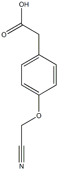 2-[4-(cyanomethoxy)phenyl]acetic acid Struktur