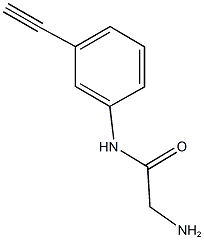 2-amino-N-(3-ethynylphenyl)acetamide Struktur