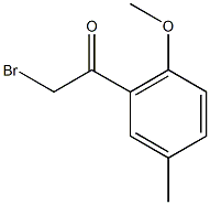 2-bromo-1-(2-methoxy-5-methylphenyl)ethan-1-one Struktur