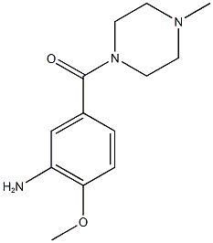 2-methoxy-5-[(4-methylpiperazin-1-yl)carbonyl]aniline Struktur