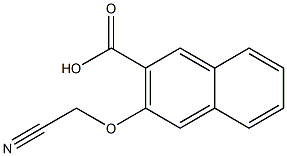 3-(cyanomethoxy)naphthalene-2-carboxylic acid Struktur