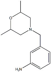 3-[(2,6-dimethylmorpholin-4-yl)methyl]aniline Struktur