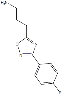 3-[3-(4-fluorophenyl)-1,2,4-oxadiazol-5-yl]propan-1-amine Struktur