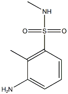 3-amino-N,2-dimethylbenzene-1-sulfonamide Struktur