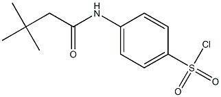 4-(3,3-dimethylbutanamido)benzene-1-sulfonyl chloride Struktur