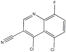 4,5-dichloro-8-fluoroquinoline-3-carbonitrile Struktur