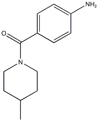 4-[(4-methylpiperidin-1-yl)carbonyl]aniline Struktur