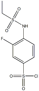 4-ethanesulfonamido-3-fluorobenzene-1-sulfonyl chloride Struktur