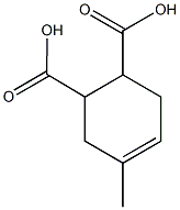 4-methylcyclohex-4-ene-1,2-dicarboxylic acid Struktur