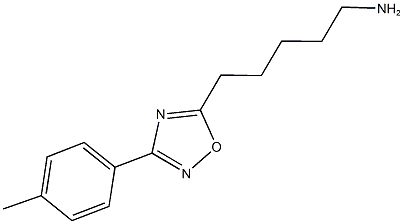 5-[3-(4-methylphenyl)-1,2,4-oxadiazol-5-yl]pentan-1-amine Struktur