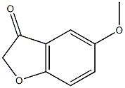 5-methoxy-2,3-dihydro-1-benzofuran-3-one Struktur