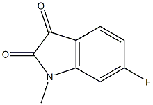 6-fluoro-1-methyl-2,3-dihydro-1H-indole-2,3-dione Struktur