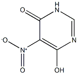 6-hydroxy-5-nitro-3,4-dihydropyrimidin-4-one Struktur